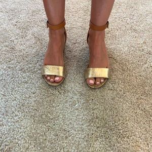 Naturalizer cork wedge sandals